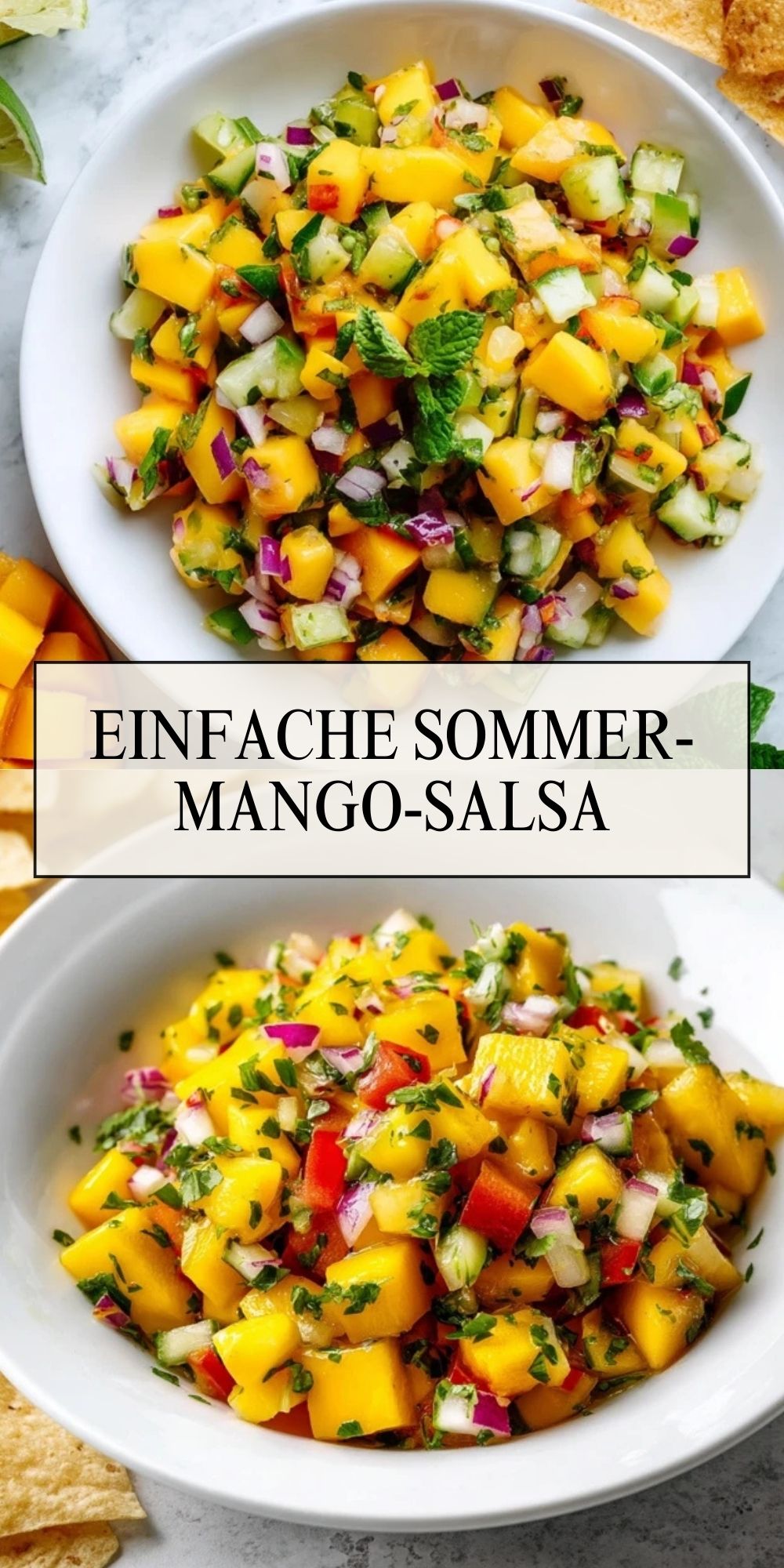 Einfache Sommer-Mango-Salsa